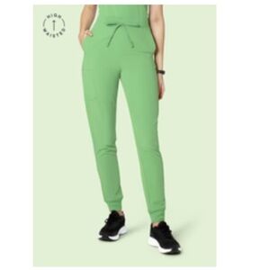 Light green Mandala scrub pants (SIZE L - petite)